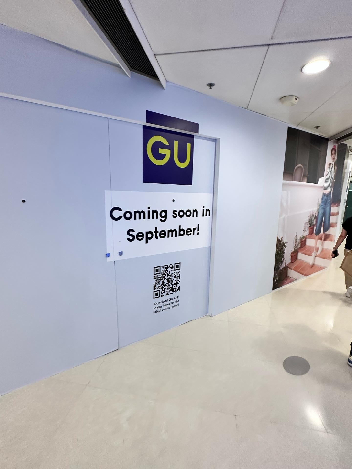 GU迅速補位,預計9月開業。(kaden_japanbb@Threads)