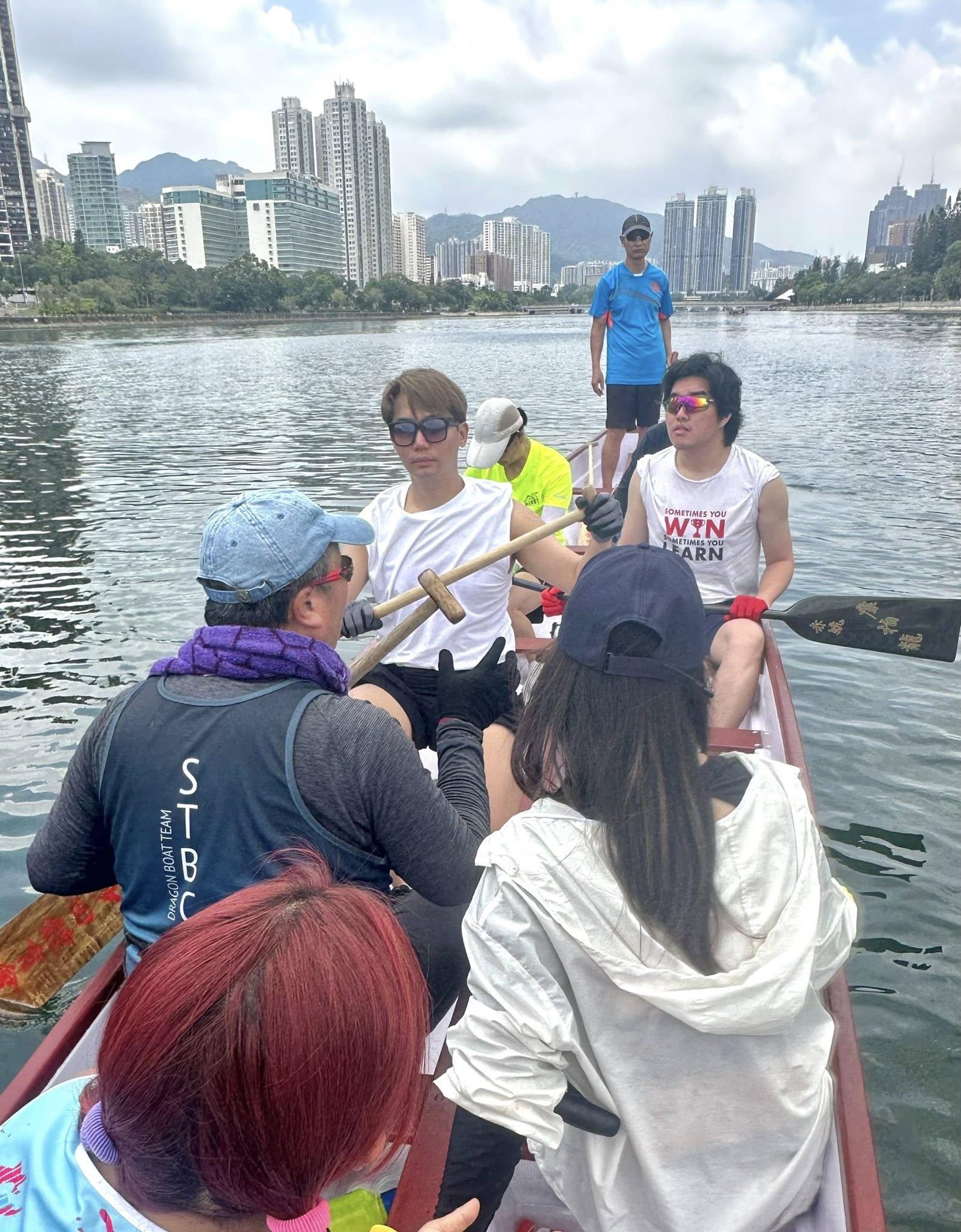 黃建東成為TVB龍舟隊一員。