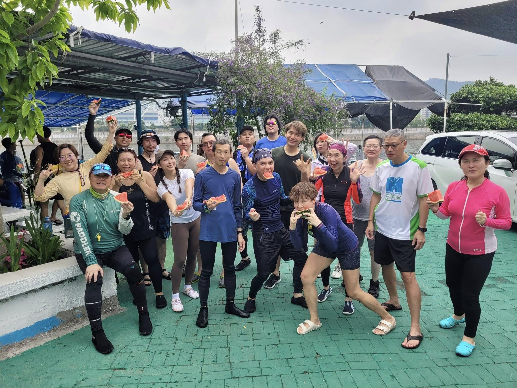 黃建東很開心可以再划龍舟,剋服14年前的陰公。