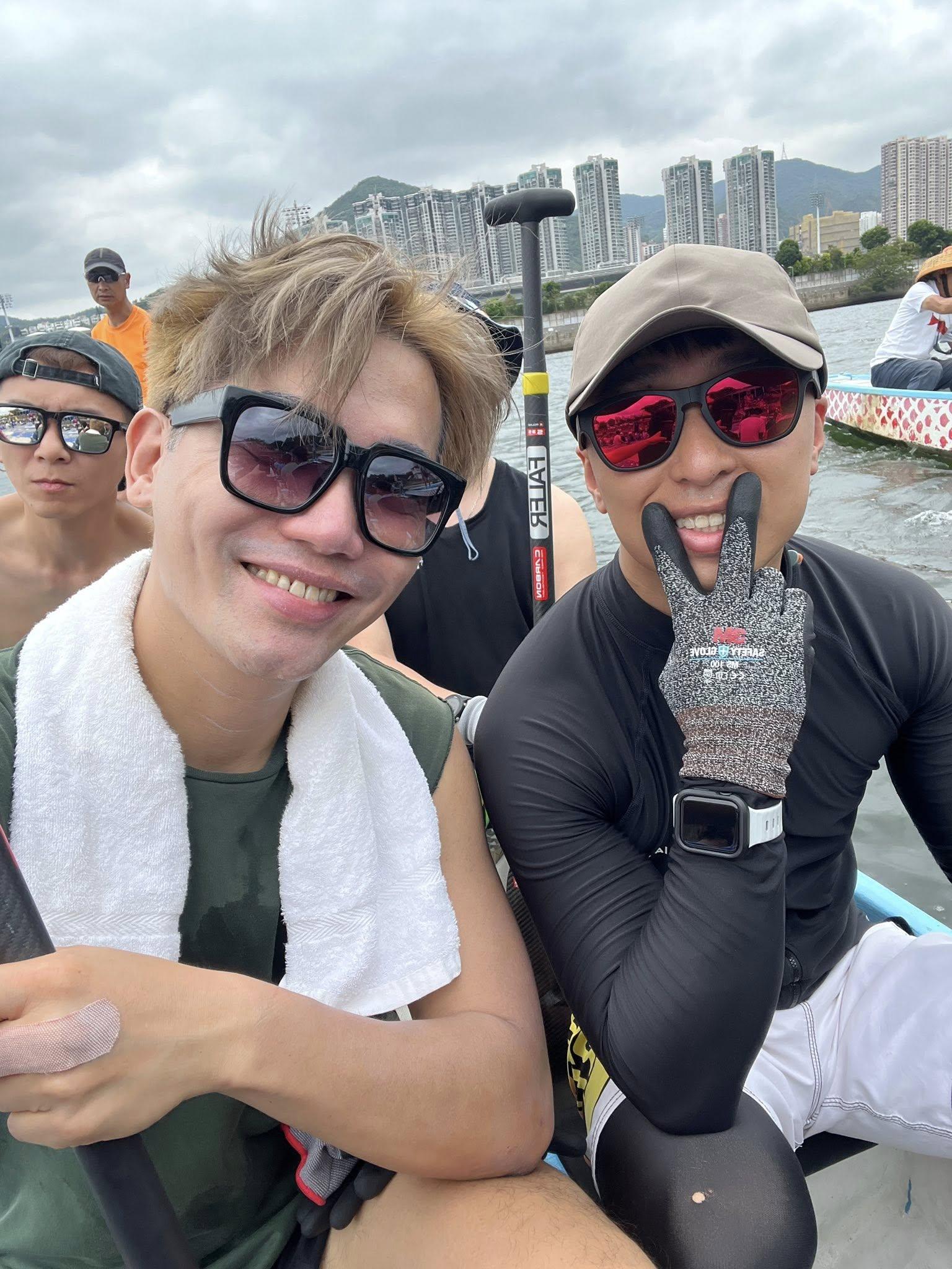 黃建東成為TVB龍舟隊一員。