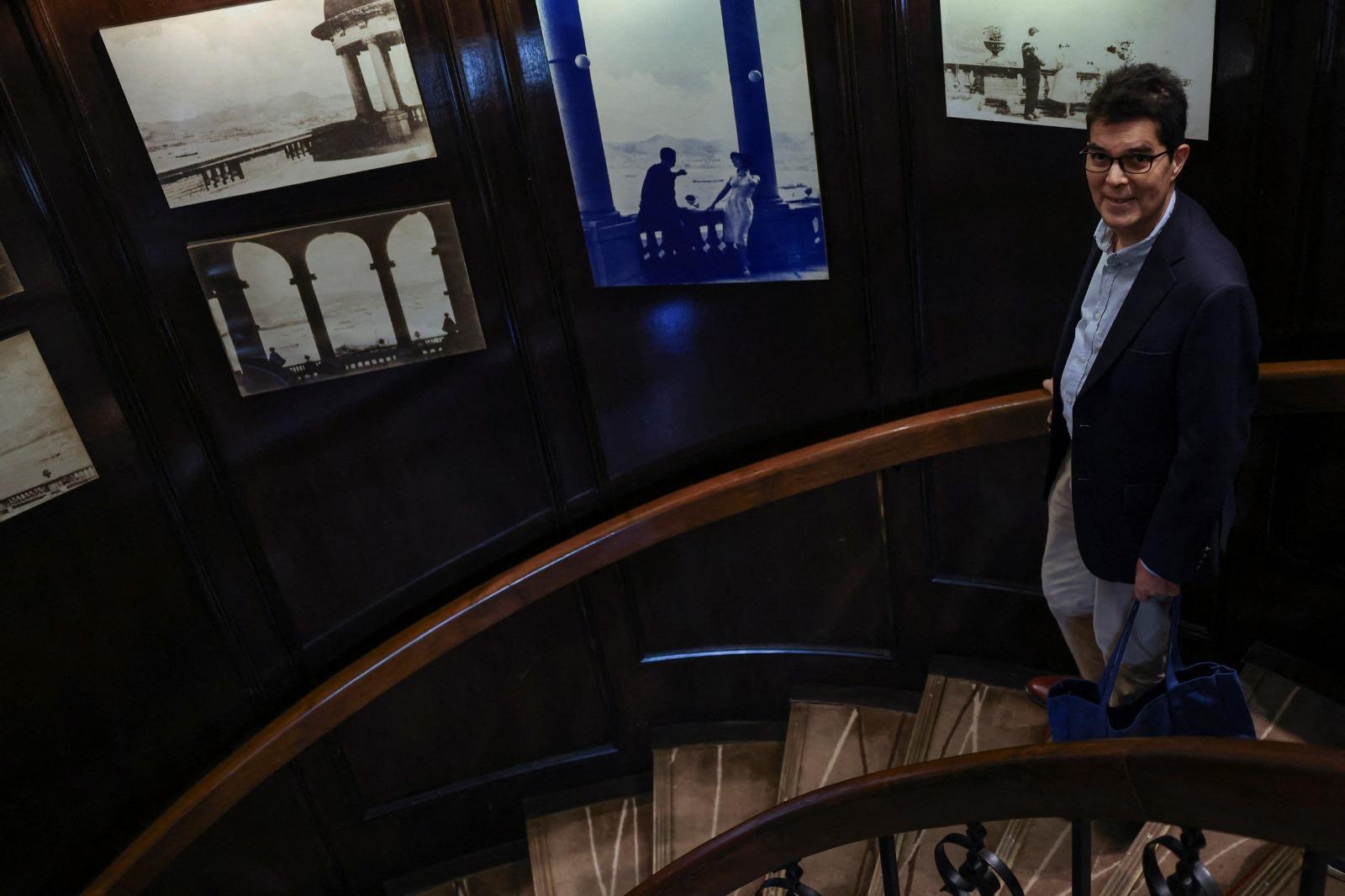 因患上末期癌症David Webb在外國記者會舉行最後一次公開活動。(路透社圖)