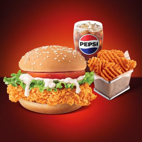 巴辣雞腿包套餐