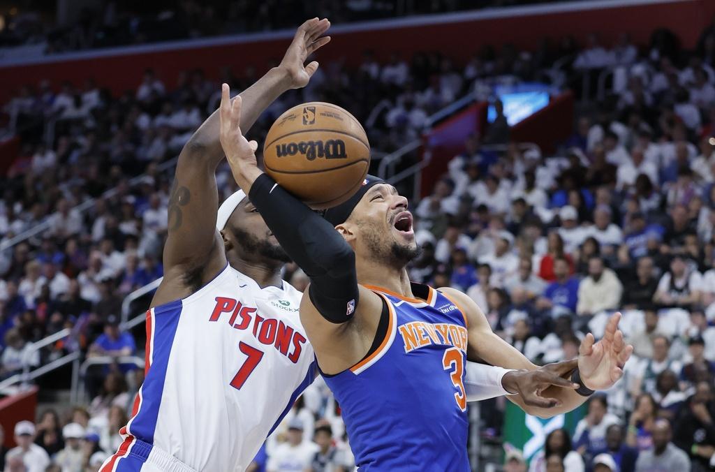 紐約人116:113擊敗活塞。(美聯社)