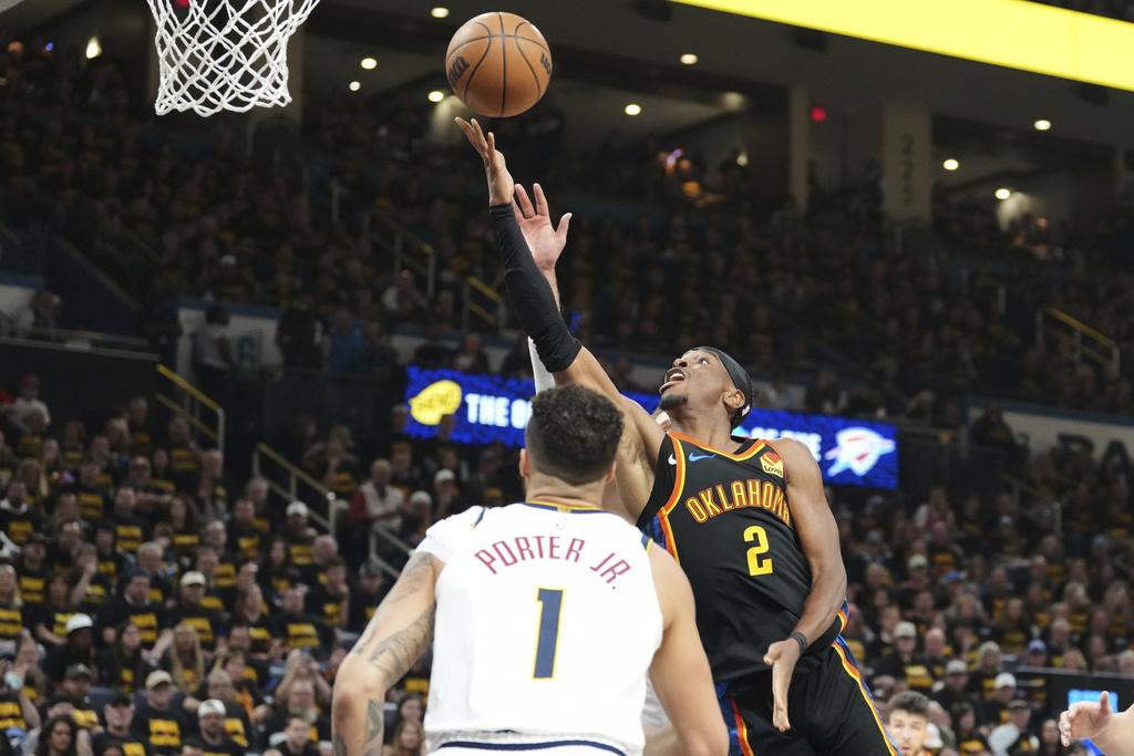 雷霆149:106擊敗金塊。(美聯社)