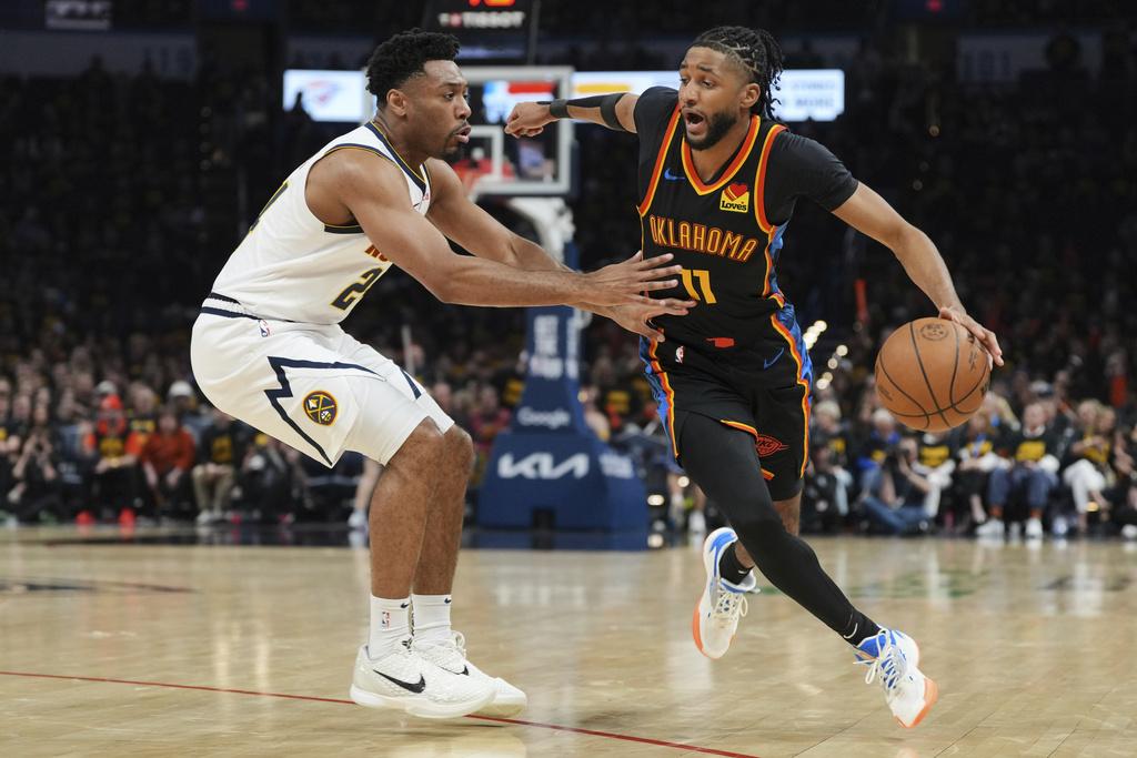 雷霆149:106擊敗金塊。(美聯社)