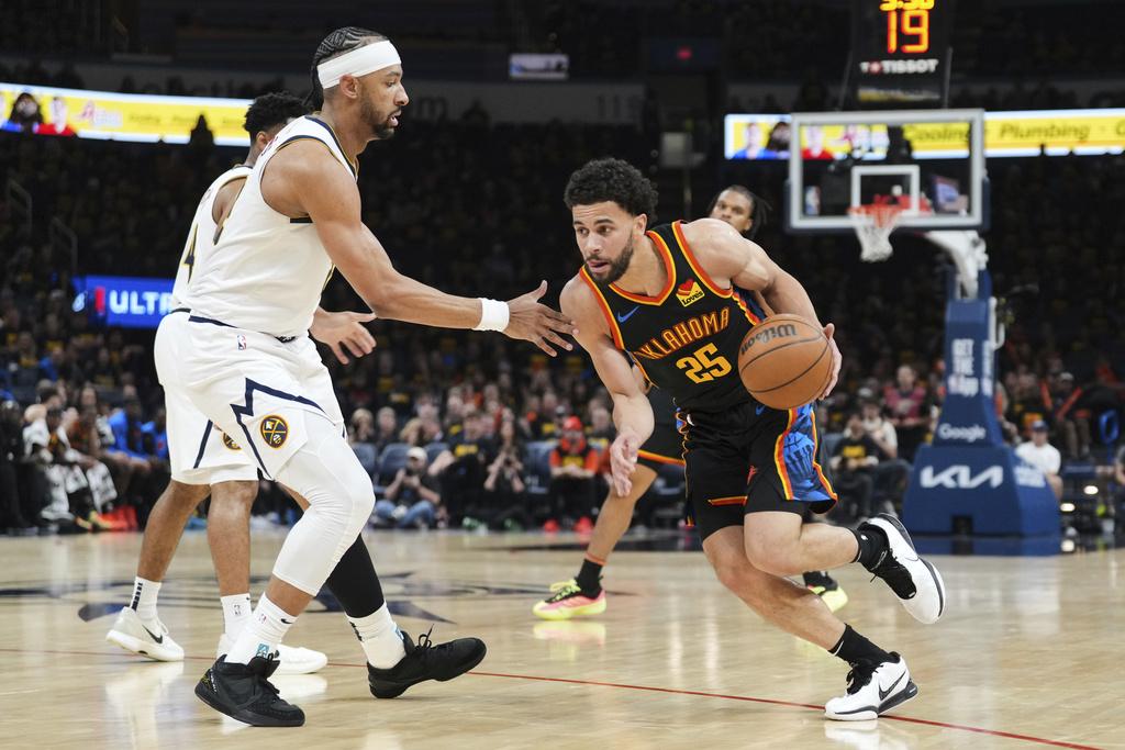 雷霆149:106擊敗金塊。(美聯社)