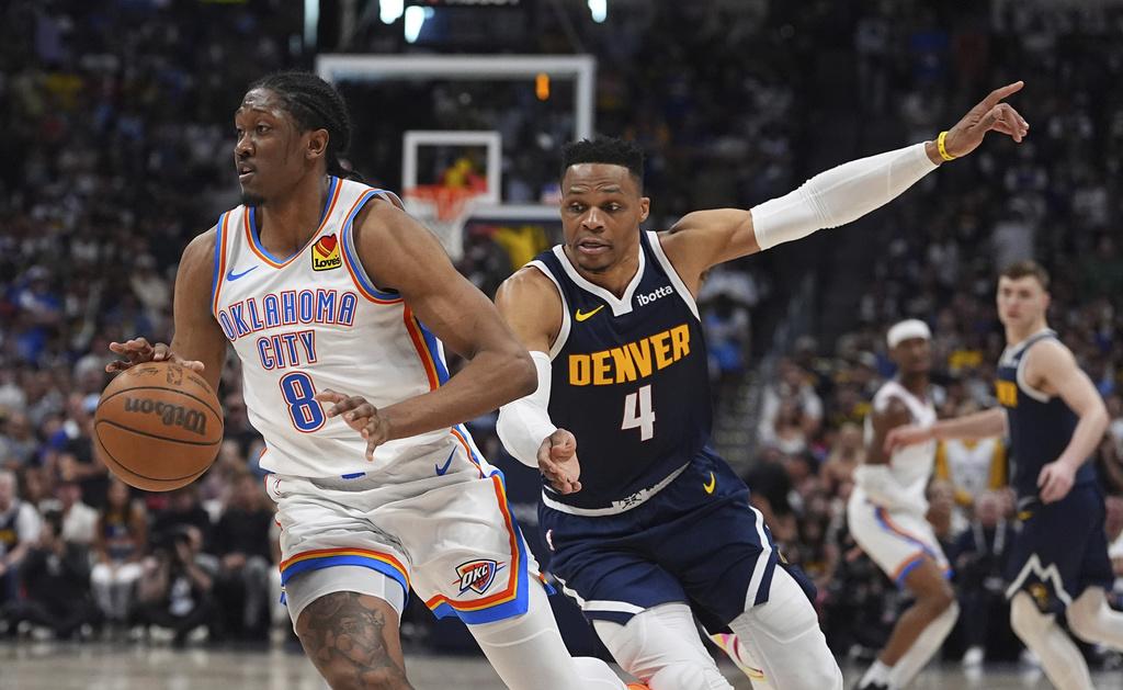 NBA季後賽|雷霆命中率35.6%,金塊則為31.3%。(美聯社)