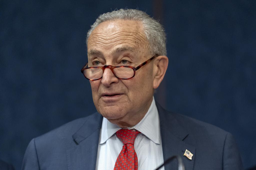 美國國會參議院少數黨領袖舒默。(美聯社)