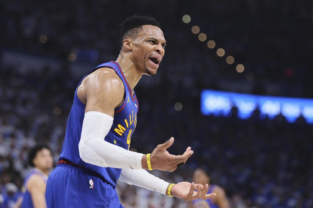 金塊後衛韋斯保克投射欠穩定。(美聯社)