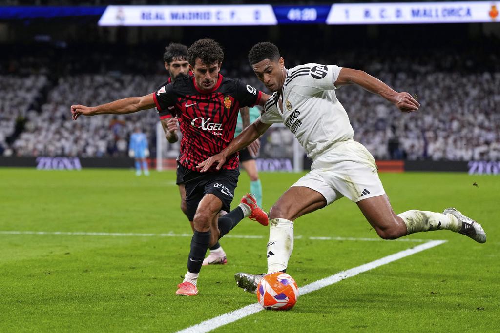 皇馬中場比寧咸近況一般。(美聯社)