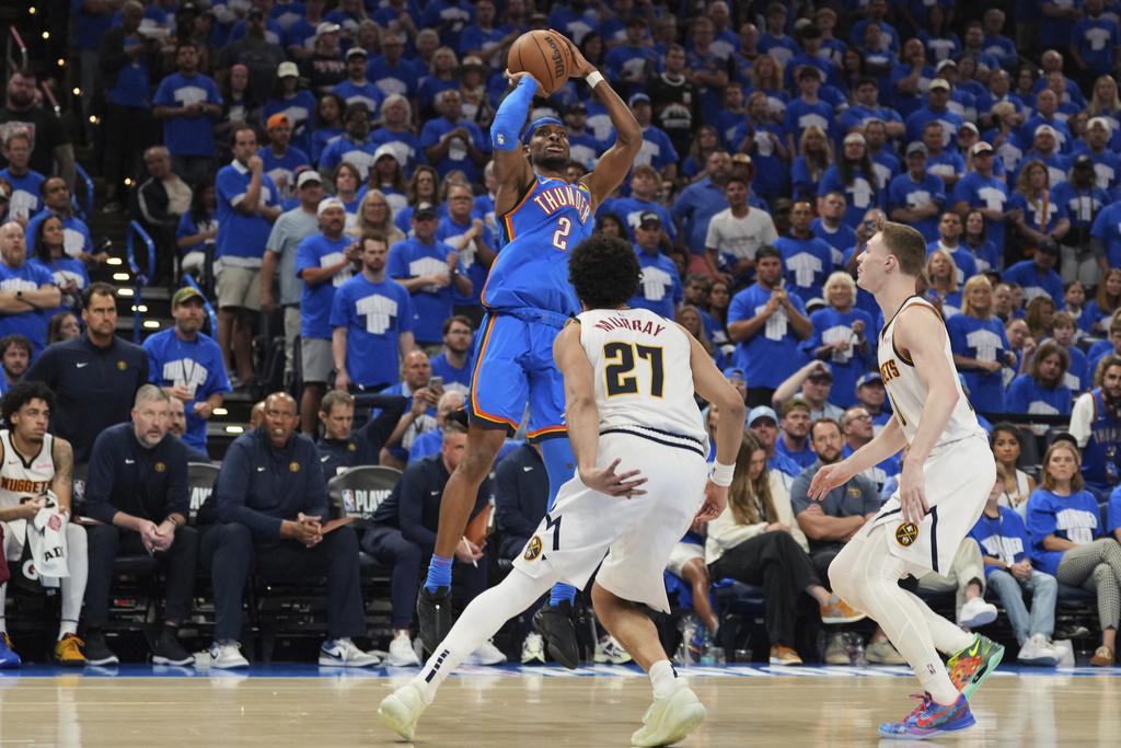 NBA季後賽|雷霆的基爾謝奧斯阿歷山大(Shai Gilgeous-Alexander)第7場轟入35分,當中有8個罰球。(美聯社)