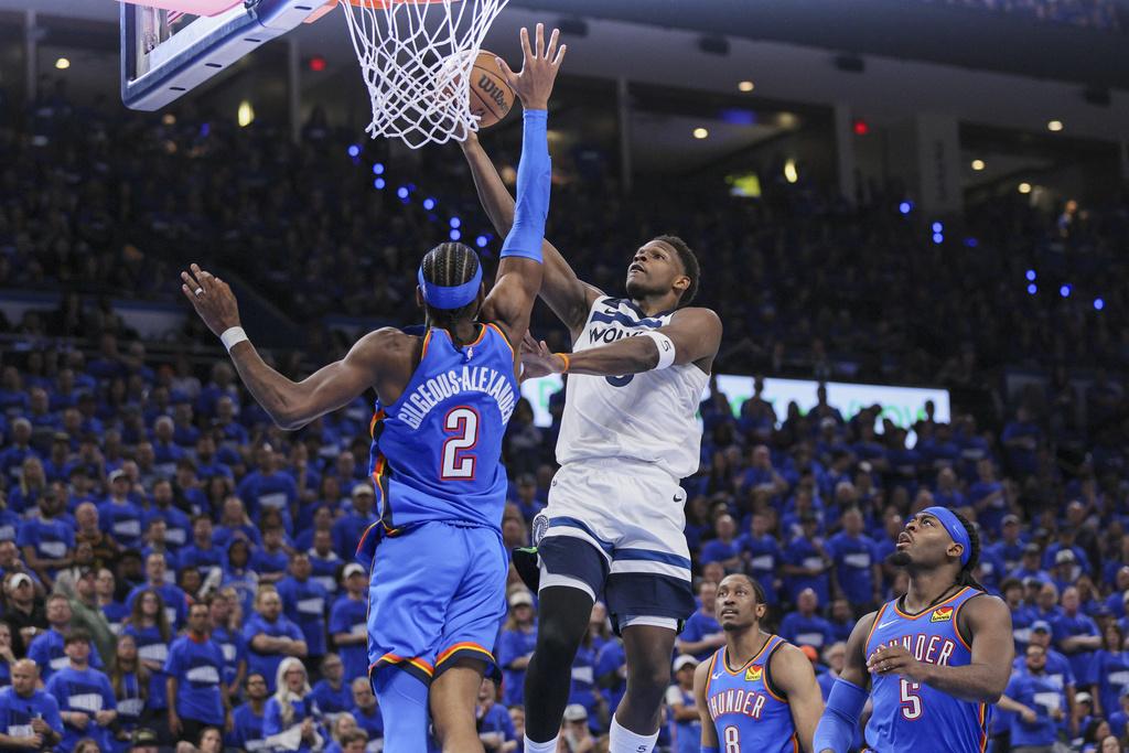 雷霆118:103擊敗木狼。(美聯社)