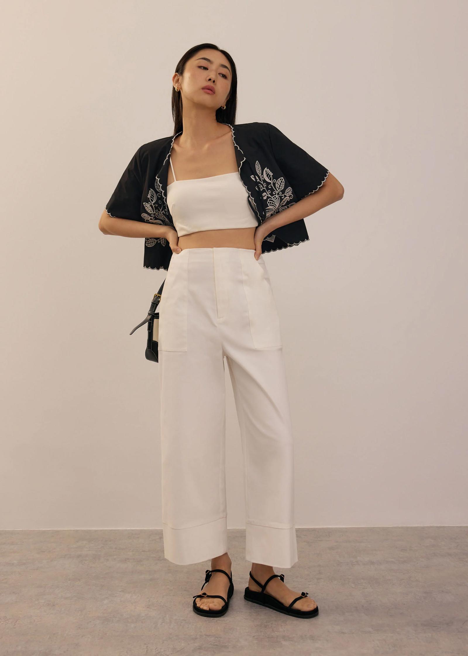 Brooklyn Cotton Wide Leg Culottes 優惠價:$205 原價:$319 (64折)