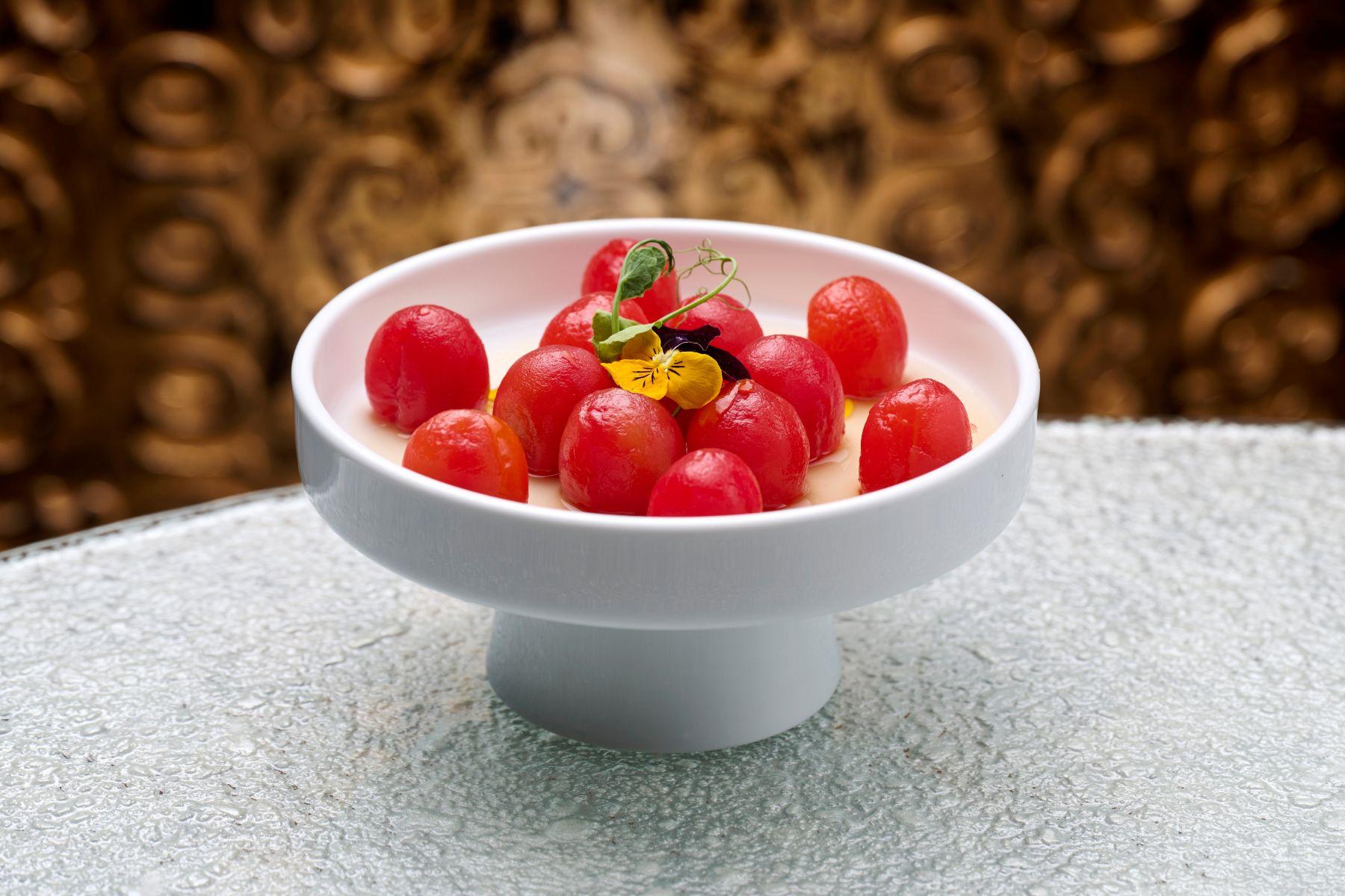 悅和特釀梅酒5度陳醋冰鎮車厘茄$108 車厘茄鮮甜多汁,酸香柔和開胃。