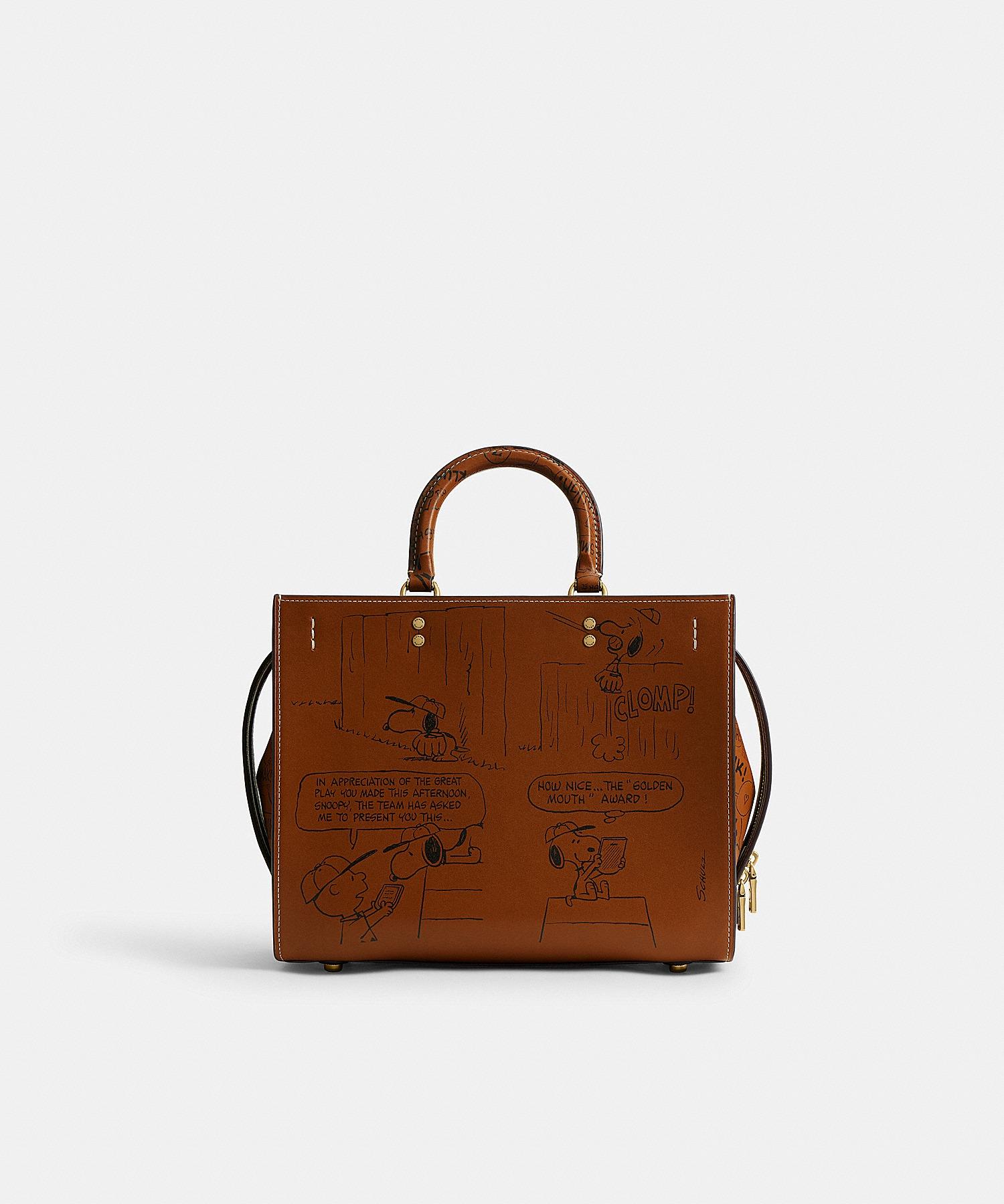 Coach x Peanuts 報紙印花Rogue手袋 (榛果色) $8,250