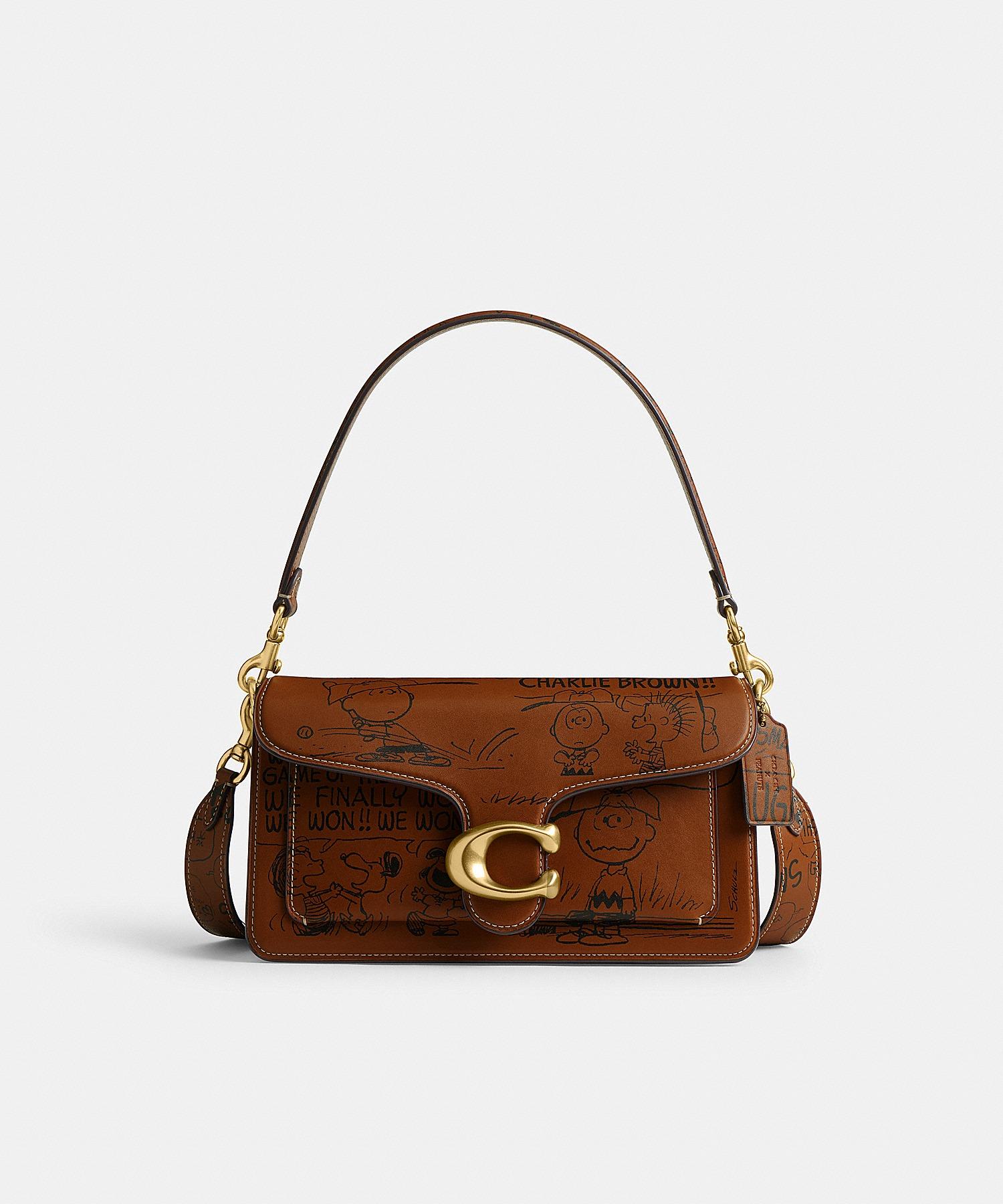 Coach x Peanuts 報紙印花Tabby 26 單肩手袋 (榛果色) $4,500