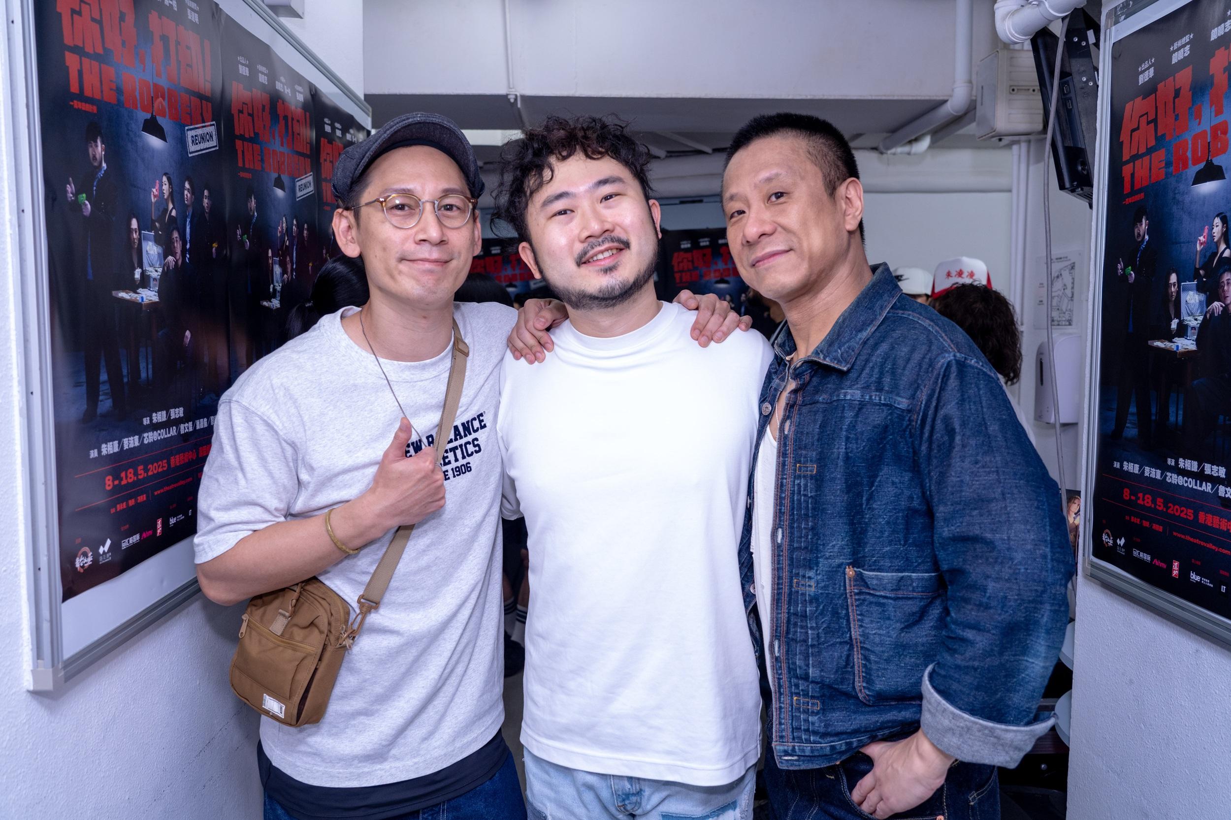 駱振偉入場支持老友朱栢康和麥沛東。