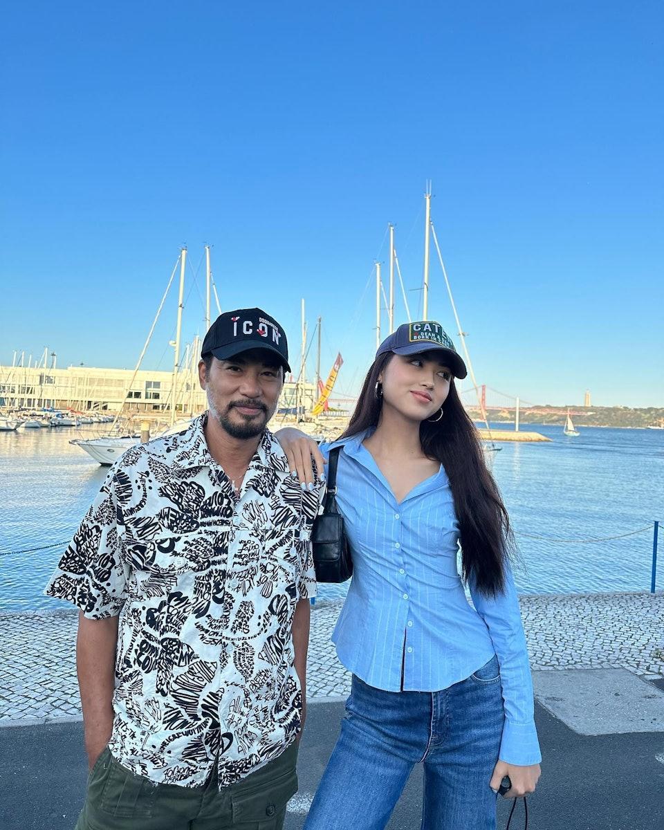 任達華與女兒任晴佳。