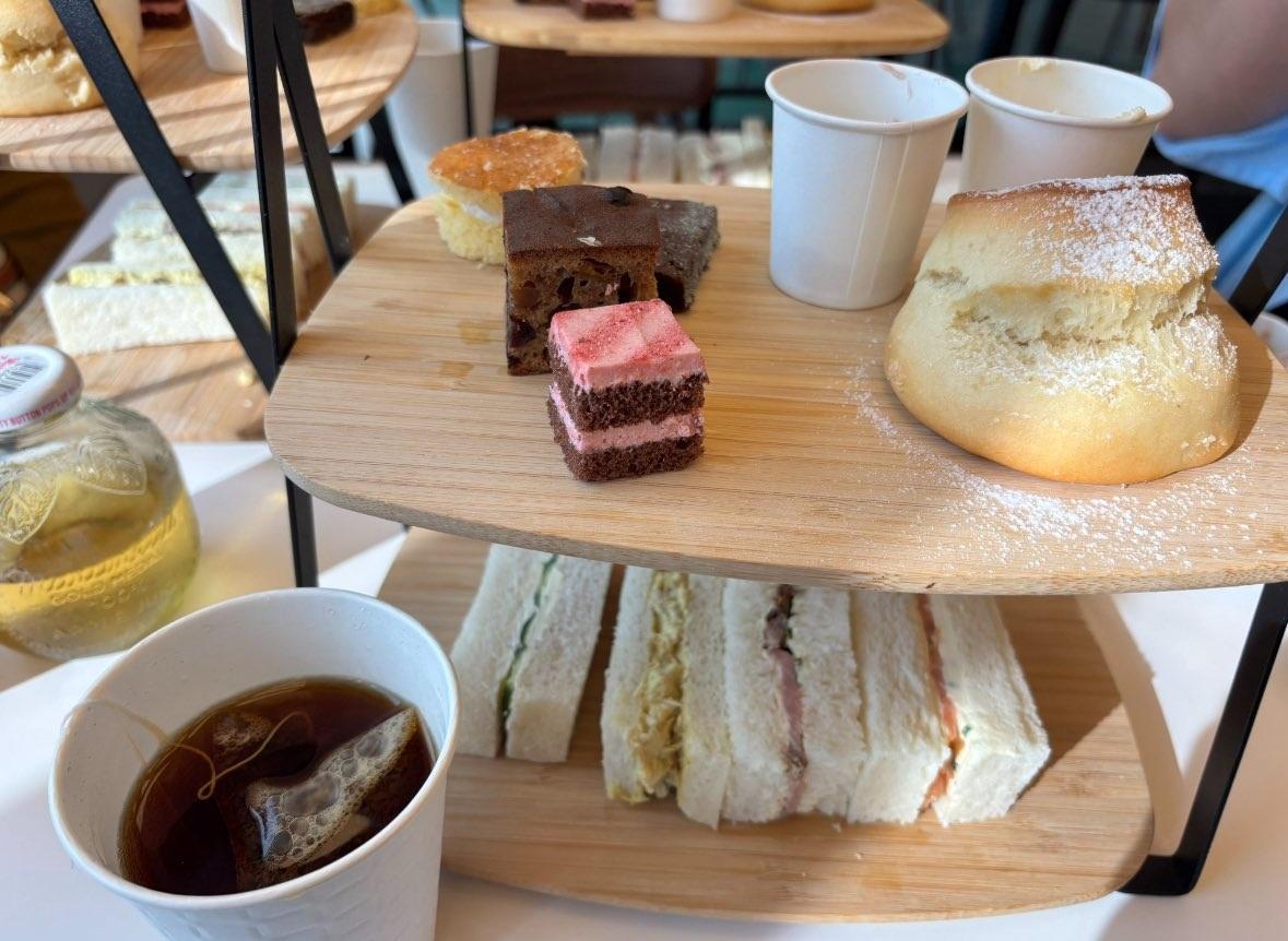 Osaka Expo: UK Pavilion's "Guan Gong Incident afternoon tea served in a paper cup at the British pavilion.