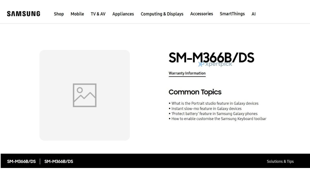 Galaxy M36將配備6GB RAM,並預載基於Android 15深度定制的One UI 7系統。