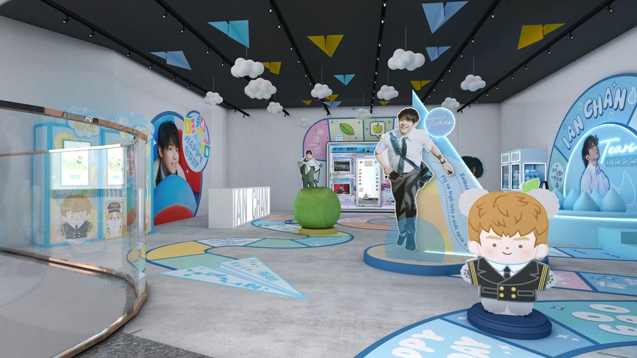 Ian的紙版公仔,會在會場不同角落出現。