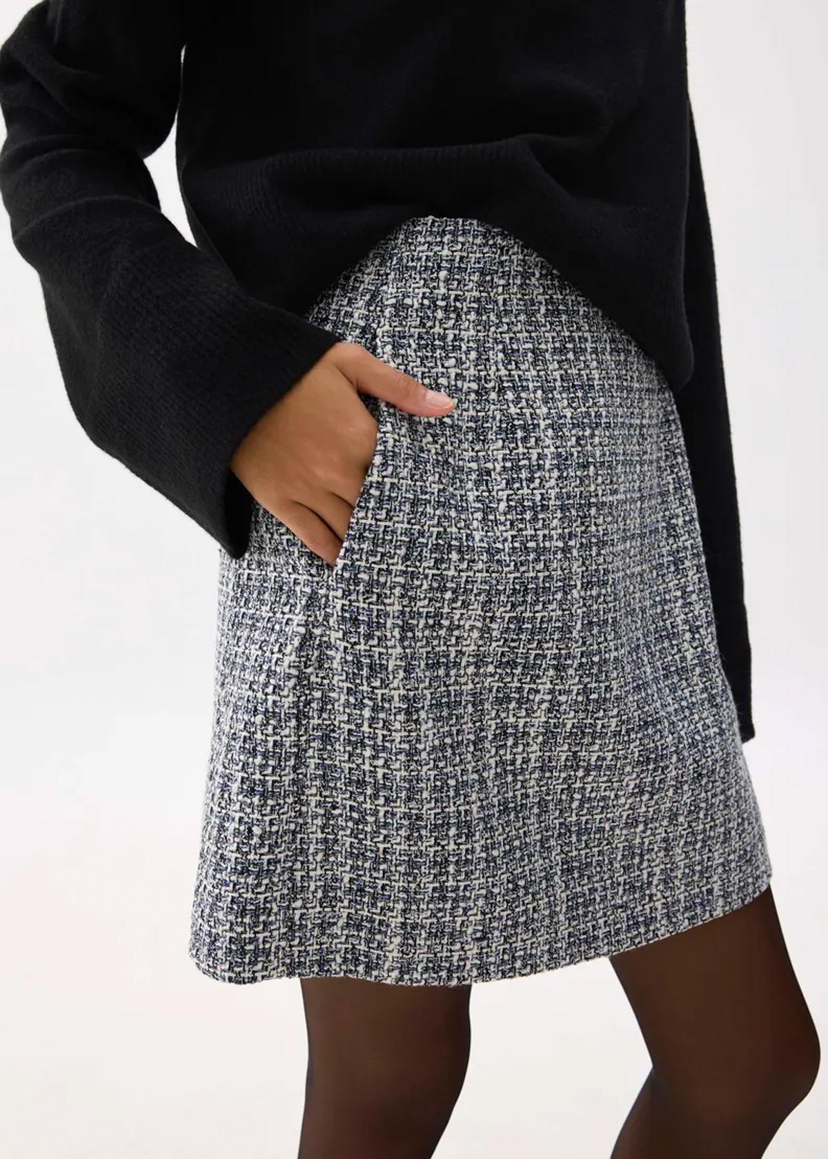 Kaori Elastic Tweed Mini Skirt 優惠價:$215 原價:$359 (6折)