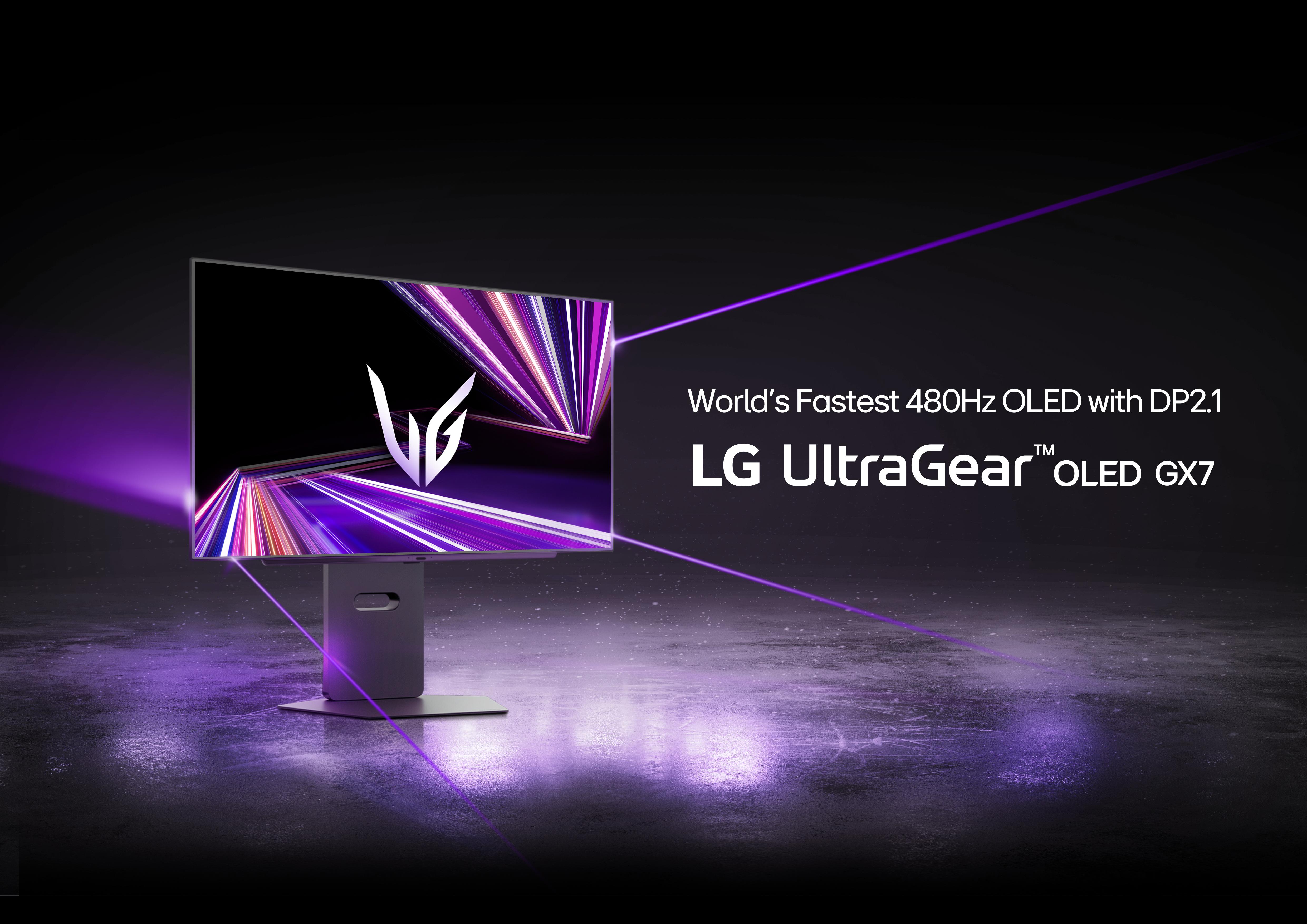 LG UltraGear 27GX790A OLED遊戲顯示器採用了最新DisplayPort 2.1技術。