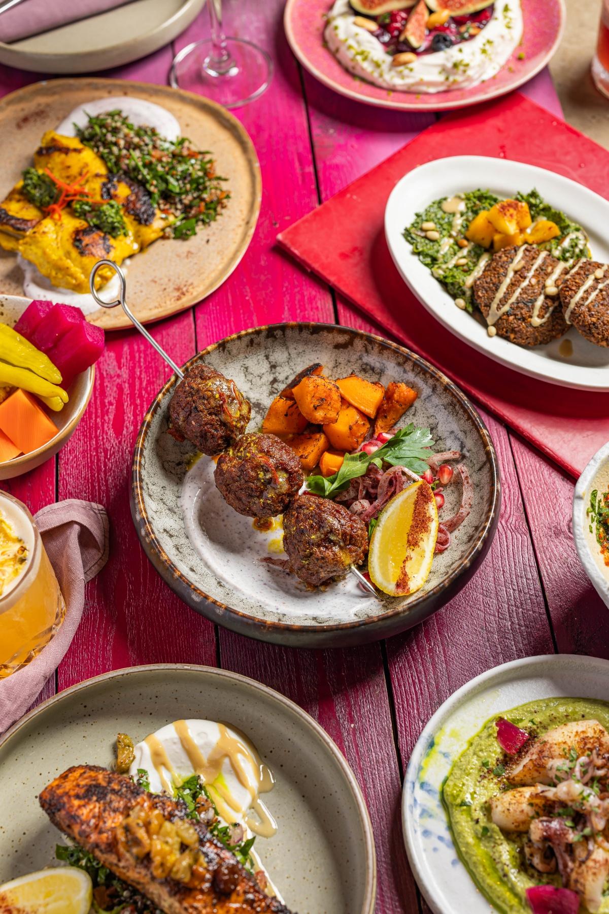 Beef Kofta:牛肉球配洋蔥沙律、藏紅花味牛油及南瓜