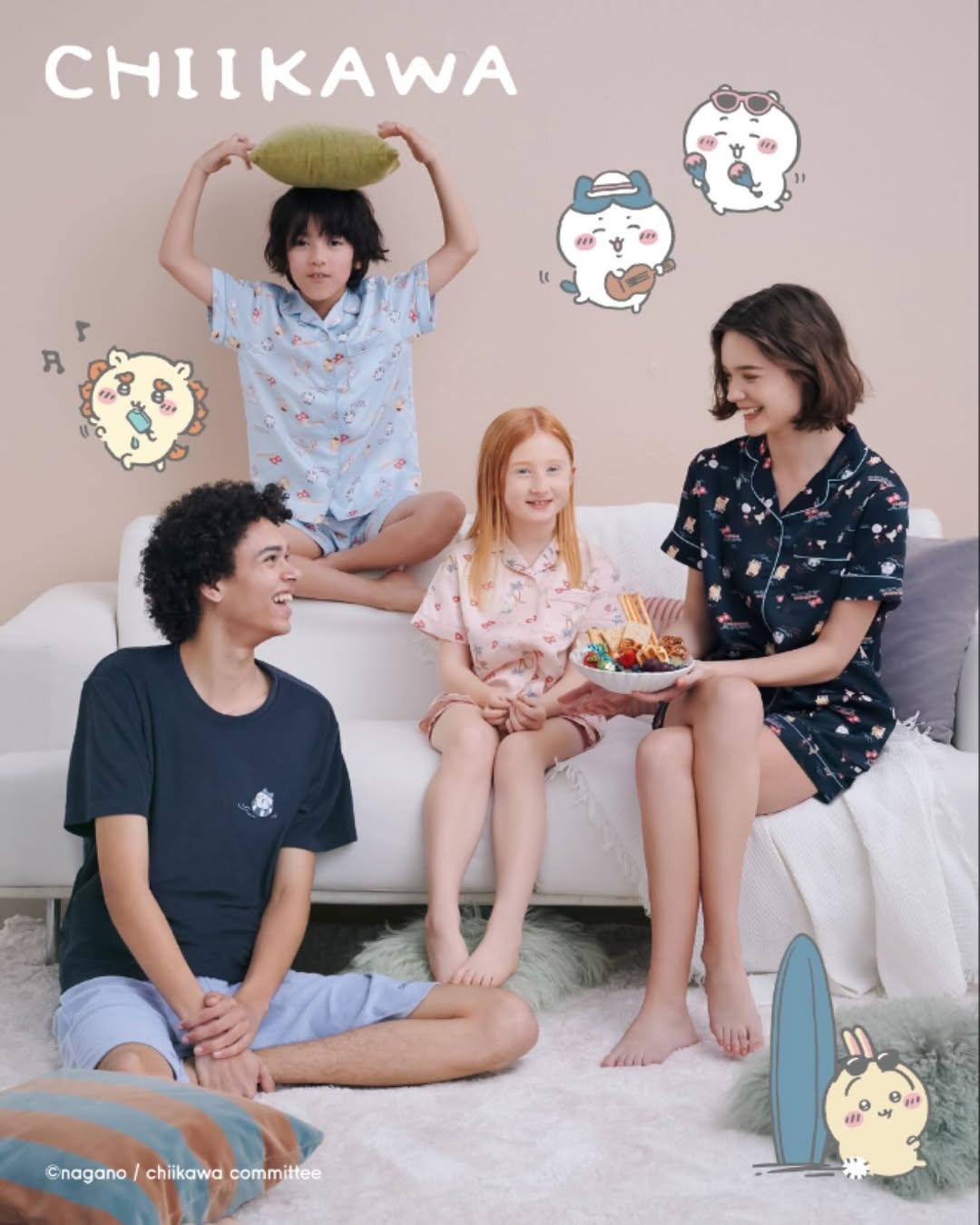 GU再聯乘CHIIKAWA 推男女裝T恤/睡衣/收納袋/網布手袋