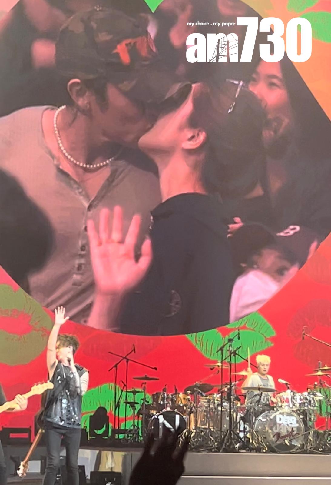 Tyson早前在Dear Jane演唱會啜爆Christy。(娛樂組攝)