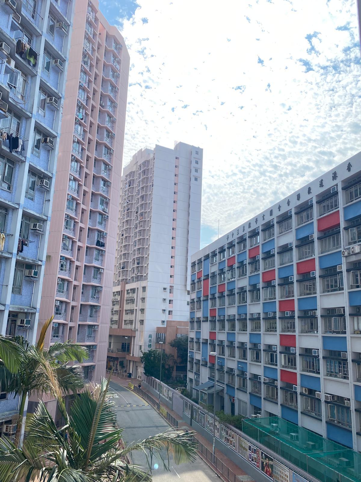 單位外望學校、樓景和內園景,景觀算開揚。(代理提供)