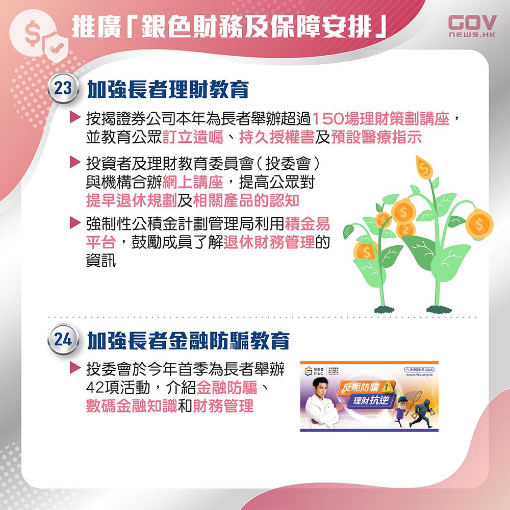 銀髮經濟|推廣銀色財務及保障安排。(添馬台)