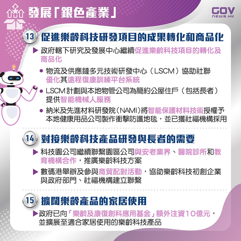 銀髮經濟|促進樂齡科技研發項目的成果轉化和商品化。(添馬台)