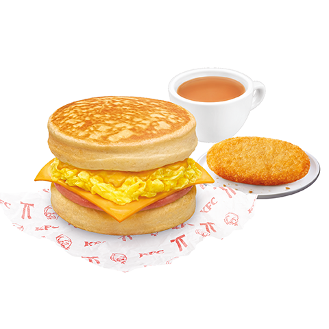 雞肉火腿蛋鬆甜包餐: $29