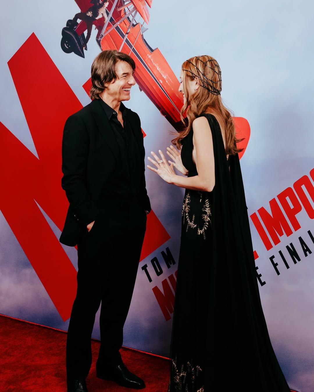 陳凱琳獲邀出席《職業特工隊:最終清算》紐約站的宣傳活動,與湯告魯斯交談。