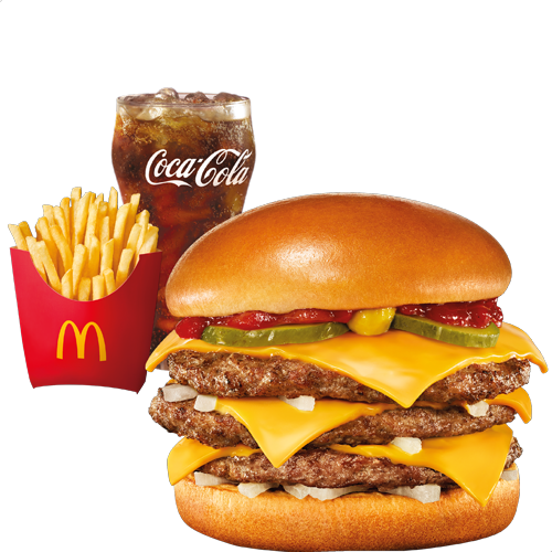 澳洲麥當勞的 Triple Cheeseburger(三層芝士漢堡)