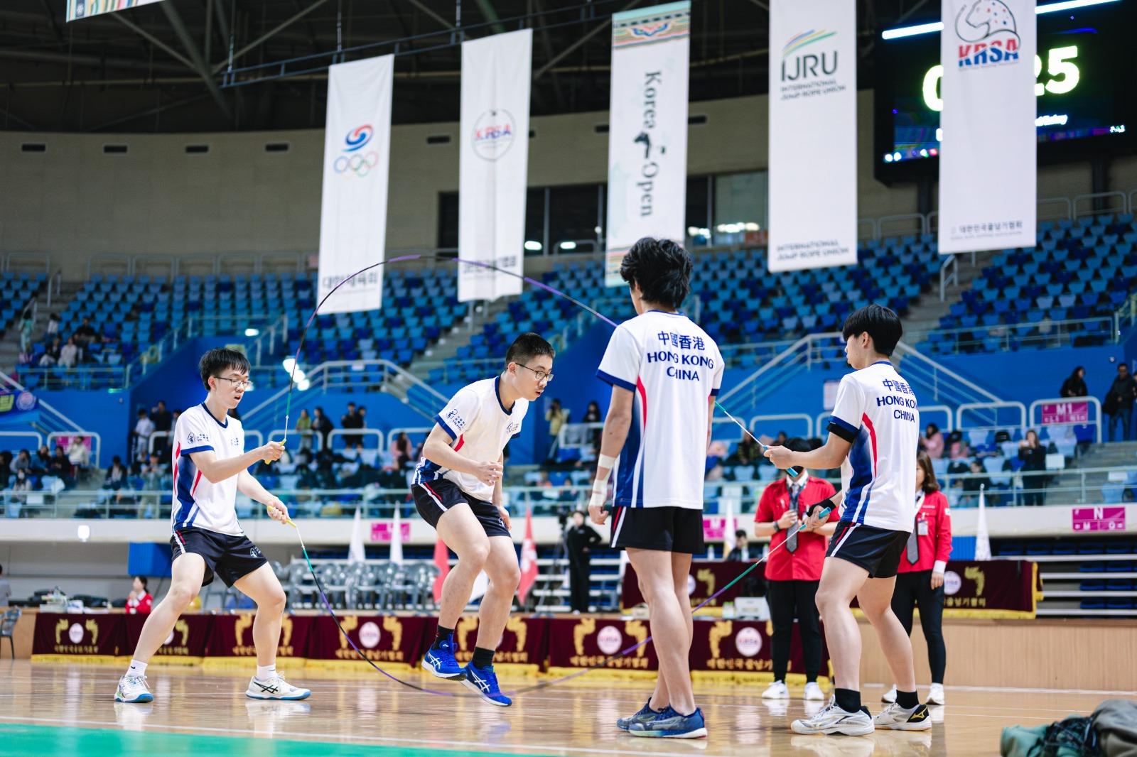 中國香港跳繩總會旗下運動員在韓國公開賽表現出色,掃摘19金13銀20銅。