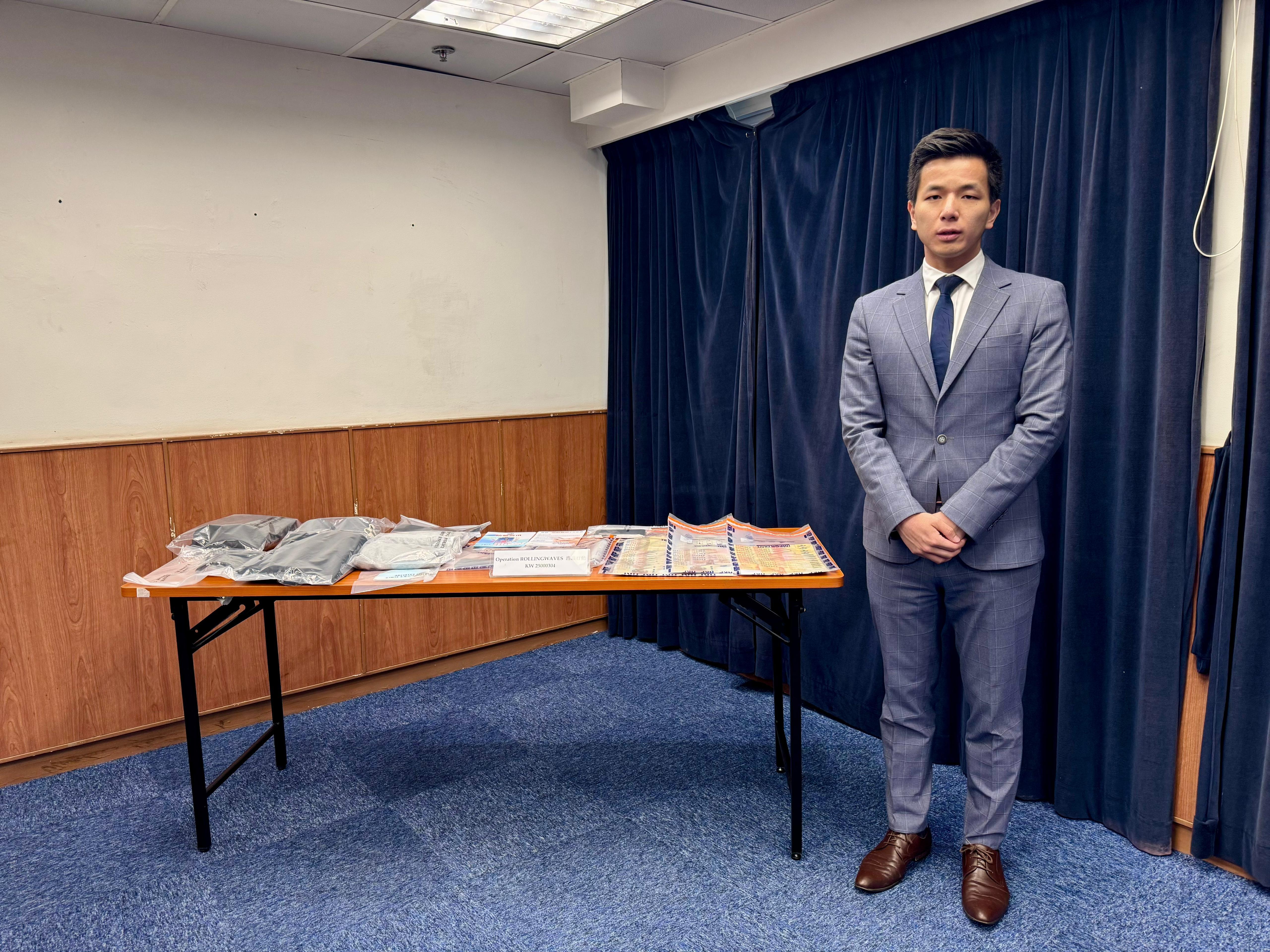 西九龍總區刑事部署理總督察黃瀚緯。