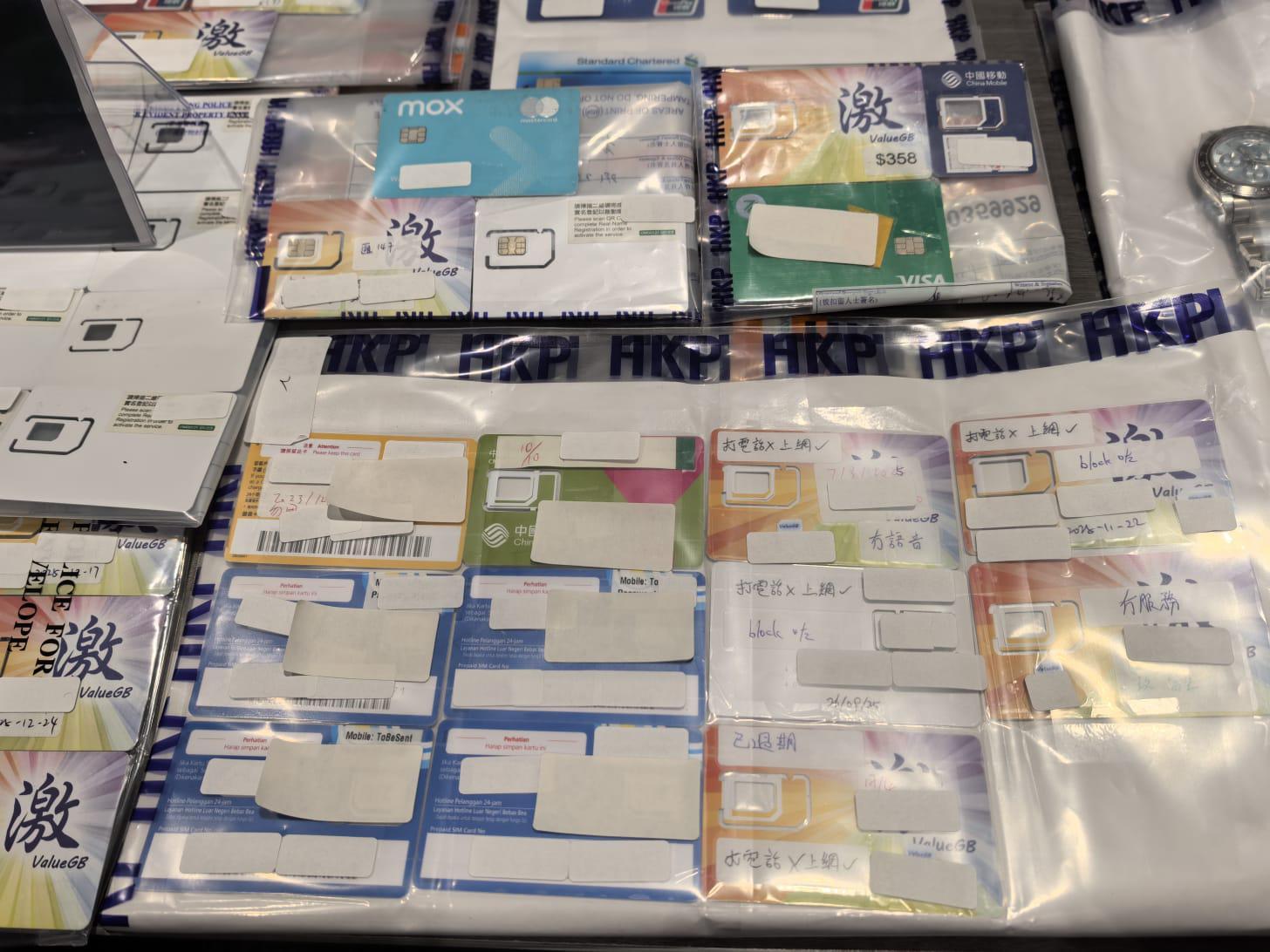 警方檢獲大批證物。