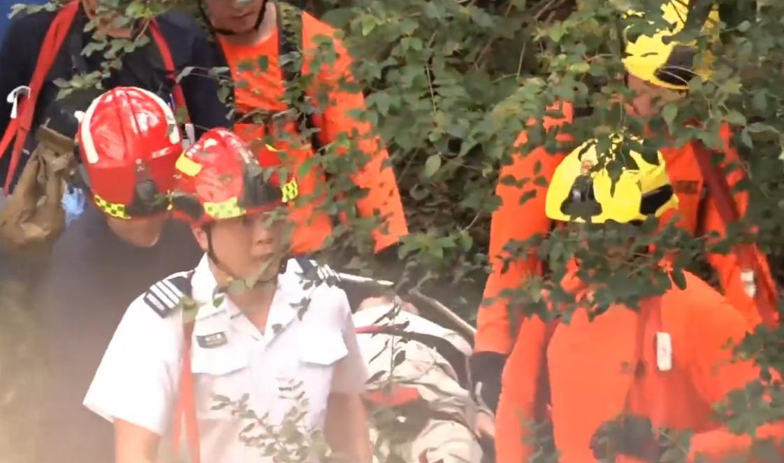 72歲失蹤老婦在牛池灣豐盛街對上山頭尋回。 (有線新聞畫面)