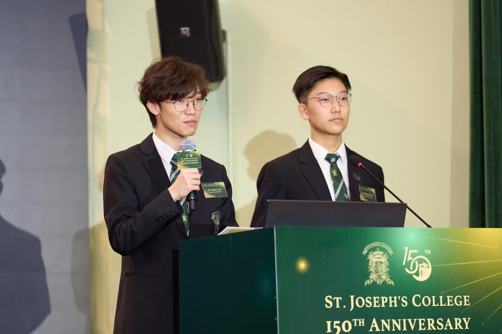 聖若瑟書院聯同香港科學院舉辦科學論壇。