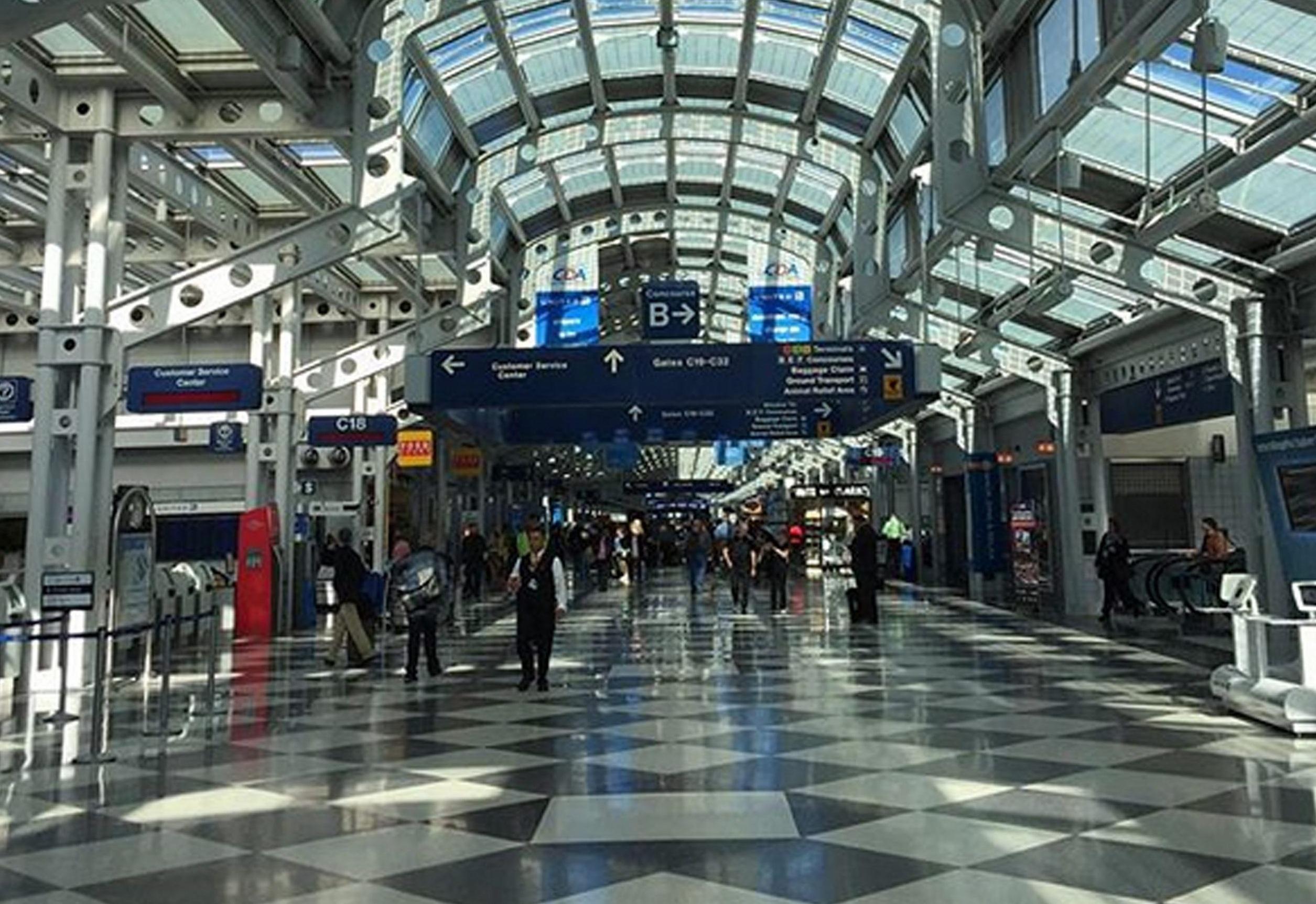 芝加哥奧克爾國際機場。(互聯網)