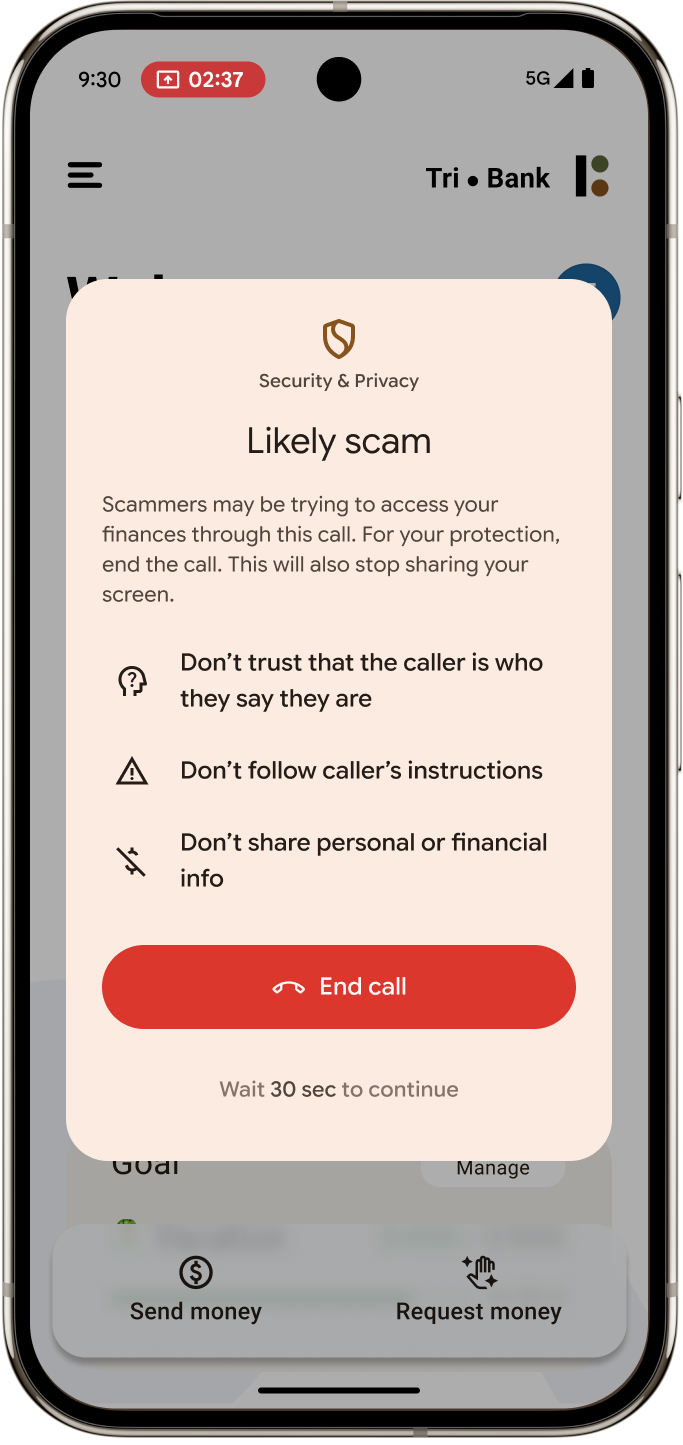 以AI驅動Google電話詐騙偵測功能。