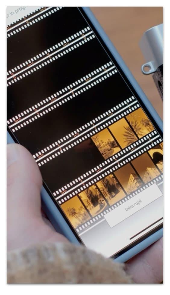 模仿真實的菲林Contact Sheet。