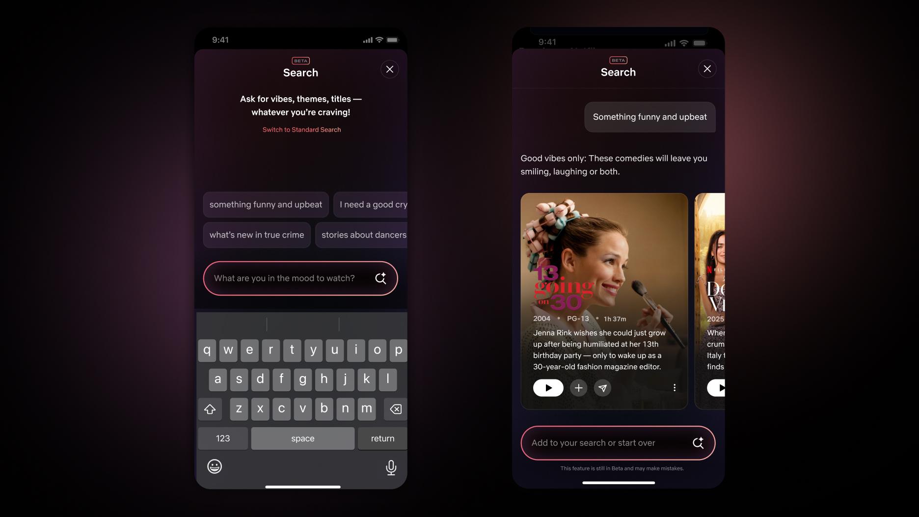 iOS版本將會測試利用AI搜尋節目。