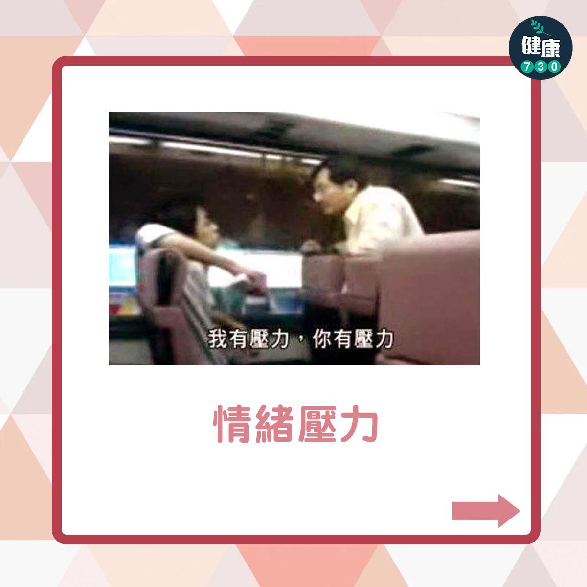 銀屑病原因|情緒壓力(am730製圖)