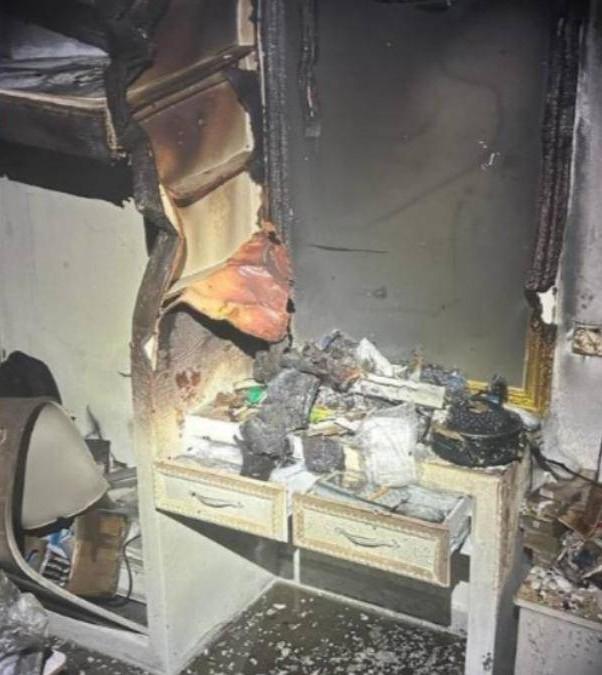 起火點在別墅二樓房間