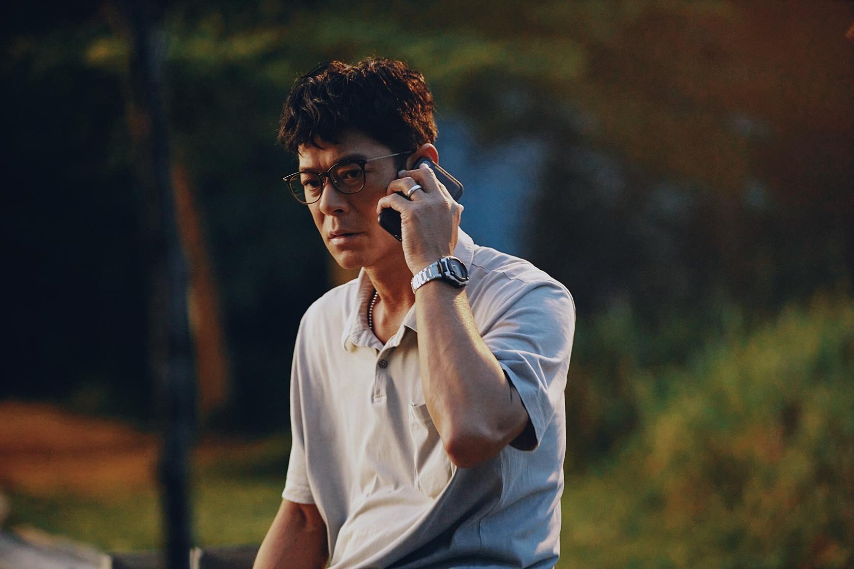 古天樂在電影《私家偵探》演潦倒私家偵探。