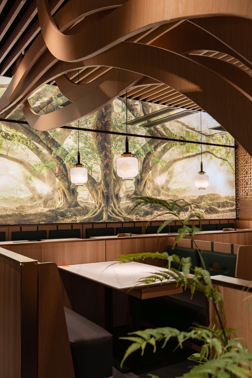 「大榕樹下」裝修設計充滿意境。