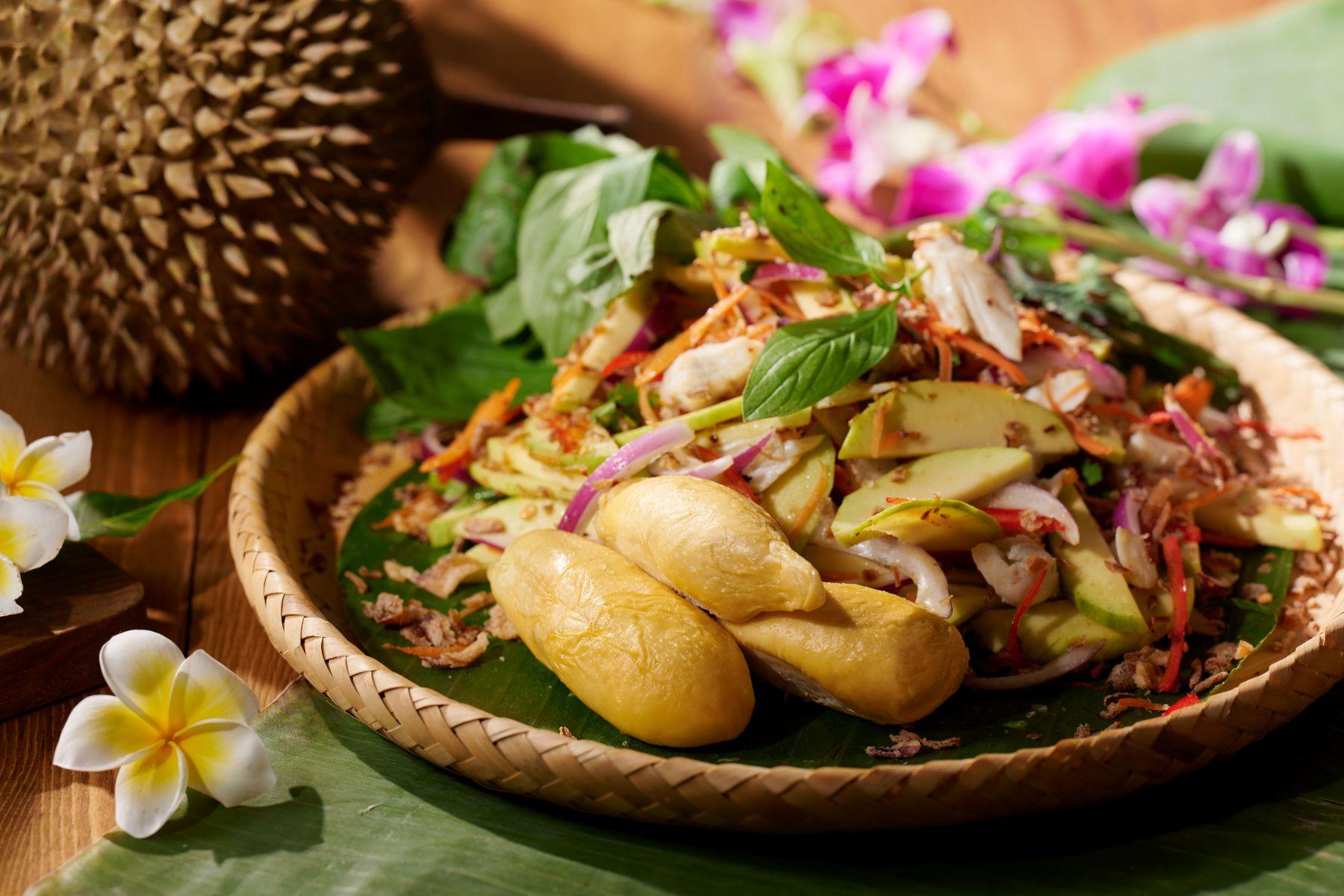 泰式榴槤青芒蟹肉沙律